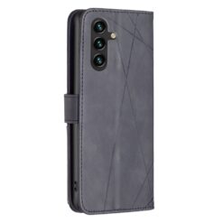 Lacné Kryty | Knižkové puzdro Rhombus čierne – Samsung Galaxy A36 | Lacné Kryty