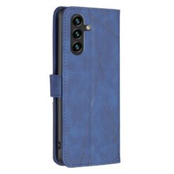 Lacné Kryty | Knižkové puzdro Rhombus modré – Samsung Galaxy A26 | Lacné Kryty