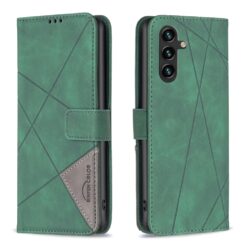 Knižkové puzdro Rhombus zelené – Samsung Galaxy A26 | Lacné Kryty Lacné Kryty | Knižkové puzdro Rhombus zelené – Samsung Galaxy A26 | Lacné Kryty