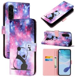 Lacné Kryty | Knižkové puzdro Trendy Cross case Baby panda – Samsung Galaxy A56 | Lacné Kryty