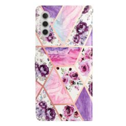 Lacné Kryty | Knižkové puzdro Trendy Cross case Fialový mramor – Samsung Galaxy A56 | Lacné Kryty
