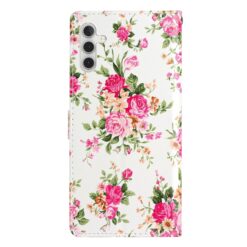 Lacné Kryty | Knižkové puzdro Trendy Cross case Kvety – Samsung Galaxy A56 | Lacné Kryty