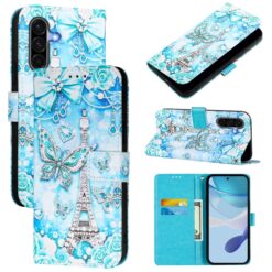 Lacné Kryty | Knižkové puzdro Trendy Cross case Motýľ a Paríž – Samsung Galaxy A56 | Lacné Kryty