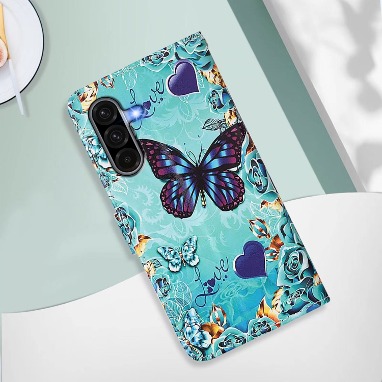 Knižkové puzdro Trendy Cross case Motýľ – Samsung Galaxy A56 | Lacné Kryty Lacné Kryty | Knižkové puzdro Trendy Cross case Motýľ – Samsung Galaxy A56 | Lacné Kryty