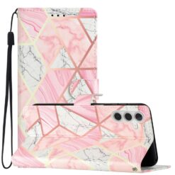 Knižkové puzdro Trendy Cross case Ružový mramor – Samsung Galaxy A56 | Lacné Kryty Lacné Kryty | Knižkové puzdro Trendy Cross case Ružový mramor – Samsung Galaxy A56 | Lacné Kryty