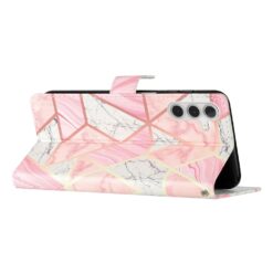 Knižkové puzdro Trendy Cross case Ružový mramor – Samsung Galaxy A56 | Lacné Kryty Lacné Kryty | Knižkové puzdro Trendy Cross case Ružový mramor – Samsung Galaxy A56 | Lacné Kryty