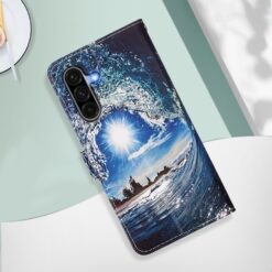 Lacné Kryty | Knižkové puzdro Trendy Cross case Vlna – Samsung Galaxy A56 | Lacné Kryty