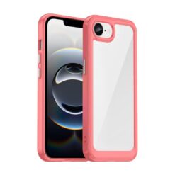 Ochranný kryt Colorful Acrylic case červený – Apple iPhone 16e / 17e