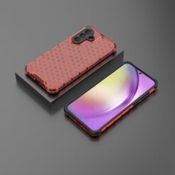 Lacné Kryty | Odolný kryt Honeycomb Armor červený – Samsung Galaxy A56 | Lacné Kryty