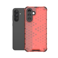 Lacné Kryty | Odolný kryt Honeycomb Armor červený – Samsung Galaxy A56 | Lacné Kryty
