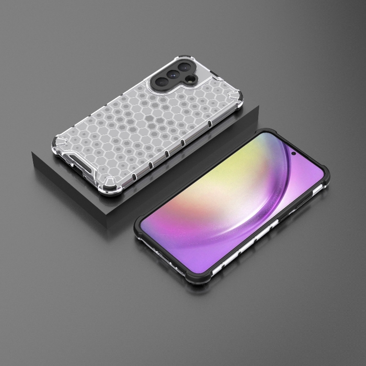 Odolný kryt Honeycomb Armor transparentný – Samsung Galaxy A56 | Lacné Kryty Lacné Kryty | Odolný kryt Honeycomb Armor transparentný – Samsung Galaxy A56 | Lacné Kryty