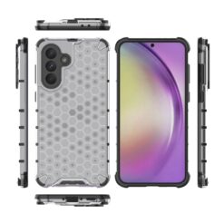 Odolný kryt Honeycomb Armor transparentný – Samsung Galaxy A56 | Lacné Kryty Lacné Kryty | Odolný kryt Honeycomb Armor transparentný – Samsung Galaxy A56 | Lacné Kryty