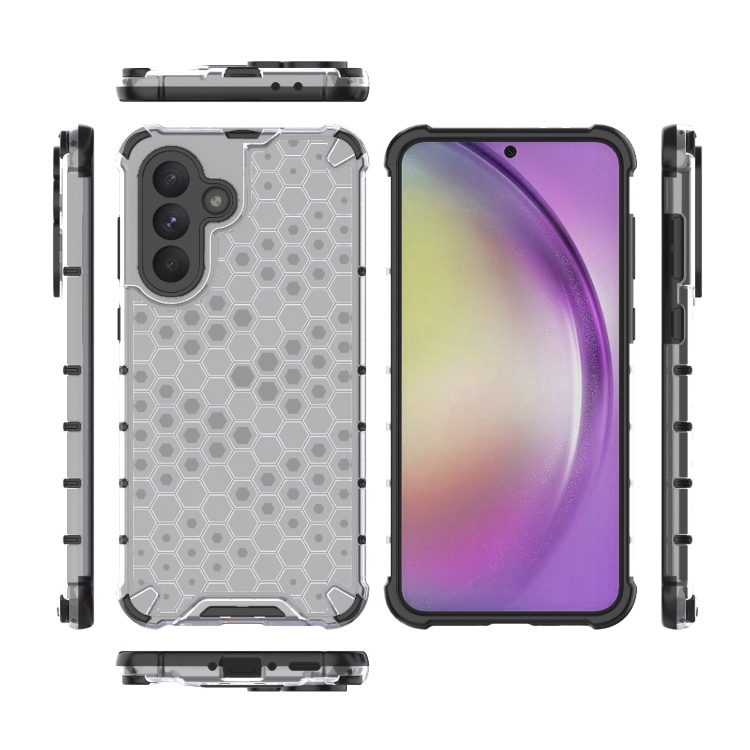 Odolný kryt Honeycomb Armor transparentný – Samsung Galaxy A56 | Lacné Kryty Lacné Kryty | Odolný kryt Honeycomb Armor transparentný – Samsung Galaxy A56 | Lacné Kryty