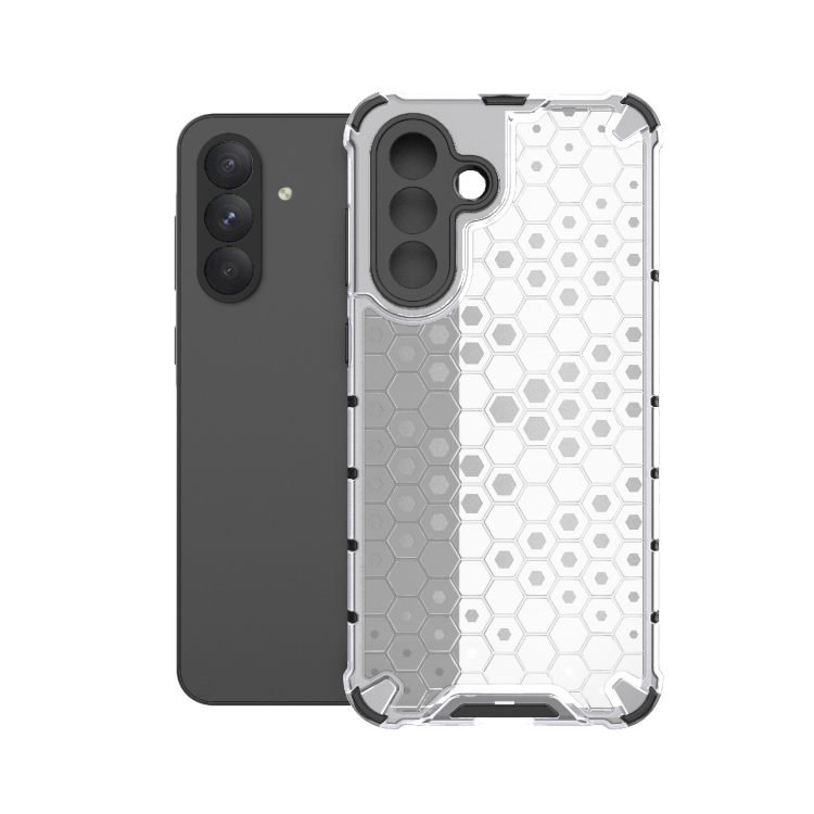 Odolný kryt Honeycomb Armor transparentný – Samsung Galaxy A56 | Lacné Kryty Lacné Kryty | Odolný kryt Honeycomb Armor transparentný – Samsung Galaxy A56 | Lacné Kryty