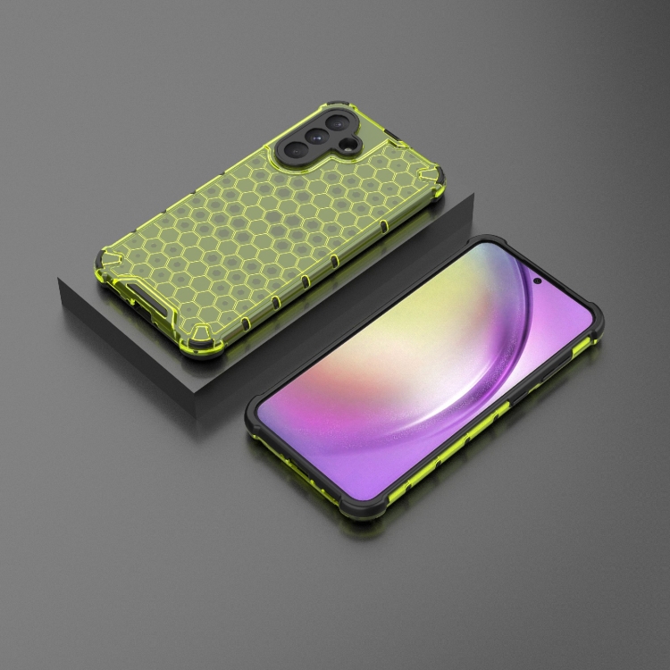 Odolný kryt Honeycomb Armor zelený – Samsung Galaxy A56 | Lacné Kryty Lacné Kryty | Odolný kryt Honeycomb Armor zelený – Samsung Galaxy A56 | Lacné Kryty