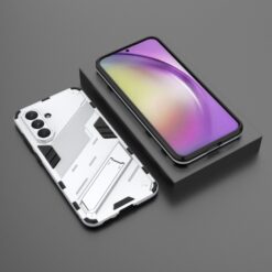 Lacné Kryty | Odolný Kryt Punk armor case biely – Samsung Galaxy A56 | Lacné Kryty