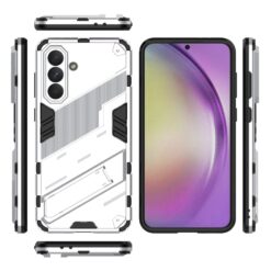 Lacné Kryty | Odolný Kryt Punk armor case biely – Samsung Galaxy A56 | Lacné Kryty
