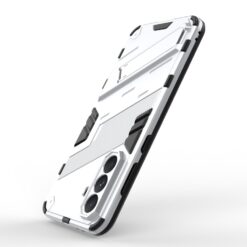 Lacné Kryty | Odolný Kryt Punk armor case biely – Samsung Galaxy A56 | Lacné Kryty