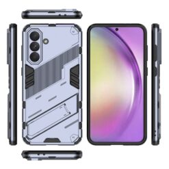 Lacné Kryty | Odolný Kryt Punk armor case sivý – Samsung Galaxy A56 | Lacné Kryty