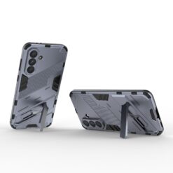 Lacné Kryty | Odolný Kryt Punk armor case sivý – Samsung Galaxy A56 | Lacné Kryty