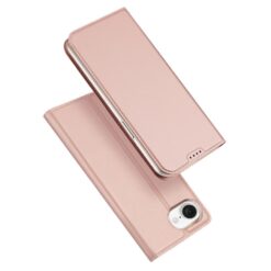 Lacné Kryty | Peňaženkové puzdro Dux Ducis Skin Pro ružové – Apple iPhone 16e / 17e | Lacné Kryty