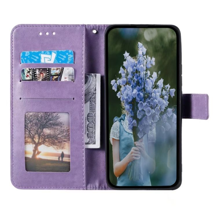 Peňaženkové puzdro Embossing Pattern Flowery Mandala fialové – Xiaomi 15 | Lacné Kryty Lacné Kryty | Peňaženkové puzdro Embossing Pattern Flowery Mandala fialové – Xiaomi 15 | Lacné Kryty