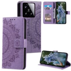 Peňaženkové puzdro Embossing Pattern Flowery Mandala fialové – Xiaomi 15 | Lacné Kryty Lacné Kryty | Peňaženkové puzdro Embossing Pattern Flowery Mandala fialové – Xiaomi 15 | Lacné Kryty