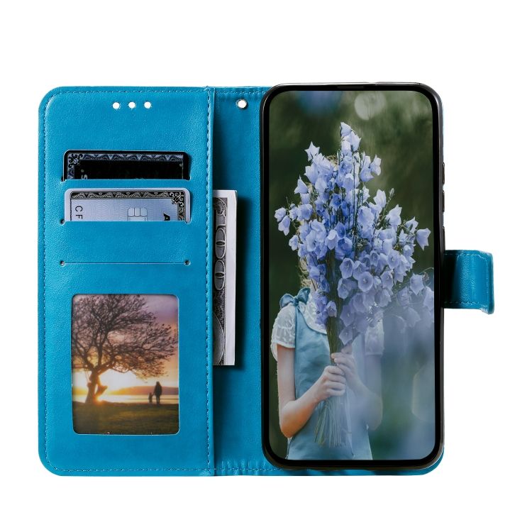 Peňaženkové puzdro Embossing Pattern Flowery Mandala modré – Xiaomi 15 | Lacné Kryty Lacné Kryty | Peňaženkové puzdro Embossing Pattern Flowery Mandala modré – Xiaomi 15 | Lacné Kryty