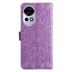 Peňaženkové puzdro Embossing Pattern Slnečnica fialové – Huawei Nova 13 | Lacné Kryty Lacné Kryty | Peňaženkové puzdro Embossing Pattern Slnečnica fialové – Huawei Nova 13 | Lacné Kryty