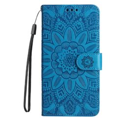 Peňaženkové puzdro Embossing Pattern Slnečnica modré – Huawei Nova 13