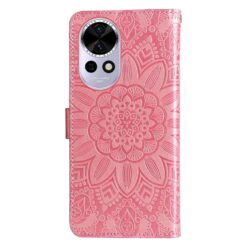 Lacné Kryty | Peňaženkové puzdro Embossing Pattern Slnečnica ružové – Huawei Nova 13 | Lacné Kryty