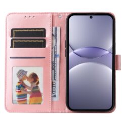 Lacné Kryty | Peňaženkové puzdro Embossing Pattern Slnečnica ružové – Huawei Nova 13 | Lacné Kryty