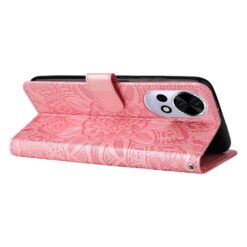 Lacné Kryty | Peňaženkové puzdro Embossing Pattern Slnečnica ružové – Huawei Nova 13 | Lacné Kryty