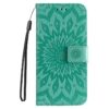 Peňaženkové puzdro Embossing Pattern Slnečnica modré – Apple iPhone 16e / 17e | Lacné Kryty Lacné Kryty | Peňaženkové puzdro Embossing Pattern Slnečnica modré – Apple iPhone 16e / 17e | Lacné Kryty