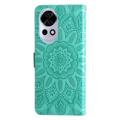 Lacné Kryty | Peňaženkové puzdro Embossing Pattern Slnečnica zelené – Huawei Nova 13 | Lacné Kryty