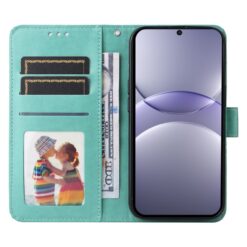 Lacné Kryty | Peňaženkové puzdro Embossing Pattern Slnečnica zelené – Huawei Nova 13 | Lacné Kryty