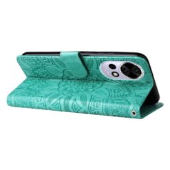 Lacné Kryty | Peňaženkové puzdro Embossing Pattern Slnečnica zelené – Huawei Nova 13 | Lacné Kryty
