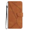 Lacné Kryty | Peňaženkové puzdro Embossing Pattern Stitchy case ružové – Apple iPhone 16e / 17e | Lacné Kryty