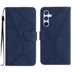 Peňaženkové puzdro Embossing Pattern Stitchy case modré – Samsung Galaxy A36