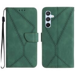 Peňaženkové puzdro Embossing Pattern Stitchy case zelené – Samsung Galaxy A36