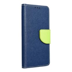 Peňaženkové puzdro Fancy Book modro-limetkové – Samsung Galaxy A36
