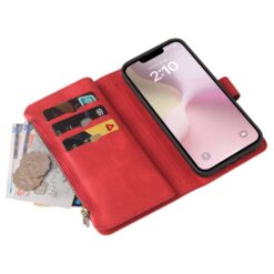 Lacné Kryty | Peňaženkové puzdro Multi case červené – Apple iPhone 16e / 17e | Lacné Kryty