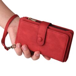 Lacné Kryty | Peňaženkové puzdro Multi case červené – Apple iPhone 16e / 17e | Lacné Kryty