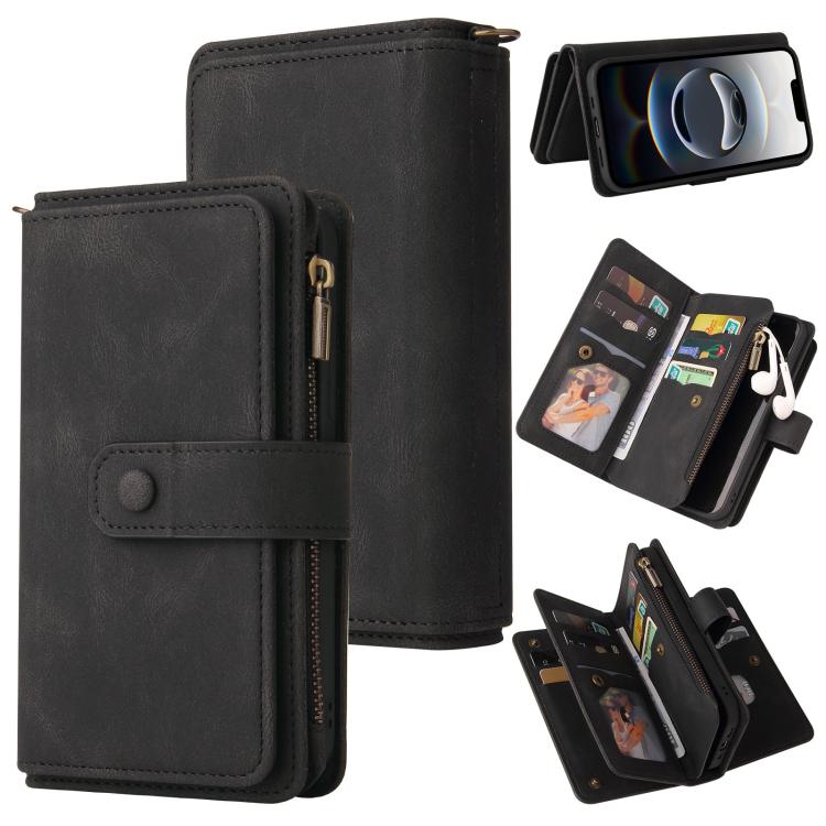 Peňaženkové puzdro Multi case čierne – Apple iPhone 16e / 17e | Lacné Kryty Lacné Kryty | Peňaženkové puzdro Multi case čierne – Apple iPhone 16e / 17e | Lacné Kryty