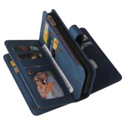 Lacné Kryty | Peňaženkové puzdro Multi case modré – Apple iPhone 16e / 17e | Lacné Kryty