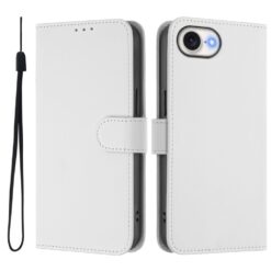 Lacné Kryty | Peňaženkové puzdro Solid biele – Apple iPhone 16e / 17e | Lacné Kryty