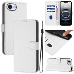 Lacné Kryty | Peňaženkové puzdro Solid biele – Apple iPhone 16e / 17e | Lacné Kryty