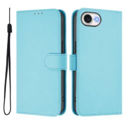 Peňaženkové puzdro Solid bledomodré – Apple iPhone 16e / 17e