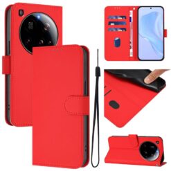 Lacné Kryty | Peňaženkové puzdro Solid červené – Xiaomi 15 Ultra | Lacné Kryty
