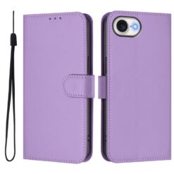 Lacné Kryty | Peňaženkové puzdro Solid fialové – Apple iPhone 16e / 17e | Lacné Kryty
